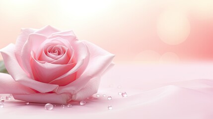 Poster - atmosphere elegant pink backgrounds with rose