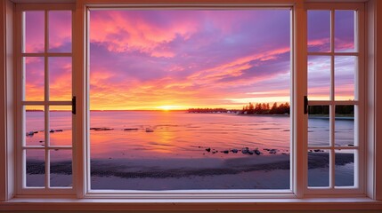 Poster - cottage light window