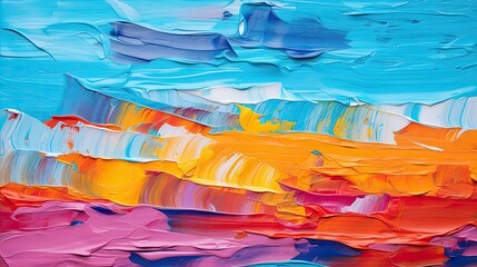 Canvas Print - vibrant oil paint background