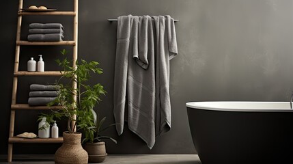 Wall Mural - sophisticated grey linen