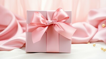 Poster - ribbon pink bow