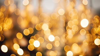 Poster - twinkling christmas lights bokeh