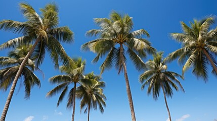 Wall Mural - relaxation sunny palm trees