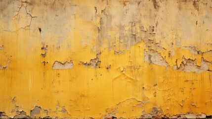 Poster - paint old yellow wall