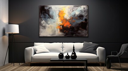 Canvas Print - modern blurred interior design wall art