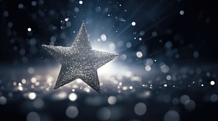 Wall Mural - silver star template