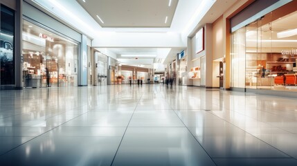 Sticker - dimension blurred mall interior