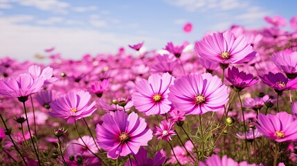 Poster - bloom purple pink flower