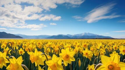 Canvas Print - field yellow flower