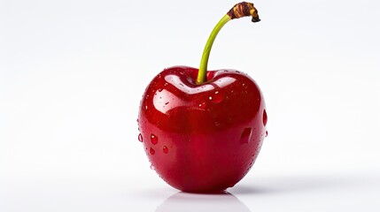 Wall Mural - red one cherry background