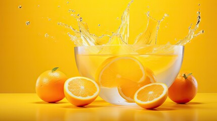 Poster - fresh yellow orange fruit