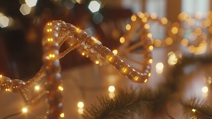 Aufkleber - DNA helix enhanced with digital visual effects