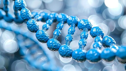 Aufkleber - DNA helix enhanced with digital visual effects