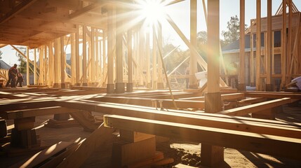 Poster - structure construction timber frame