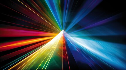 Wall Mural - spectrum light technology background