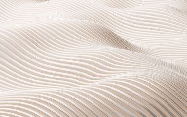 Poster - Golden abstract curve background, 3d rendering.