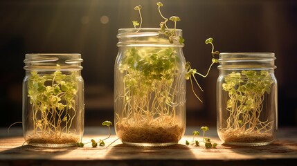 Sticker - growth alfalfa sprouts