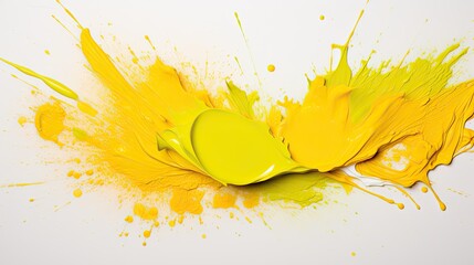 Canvas Print - splatter highlighter yellow