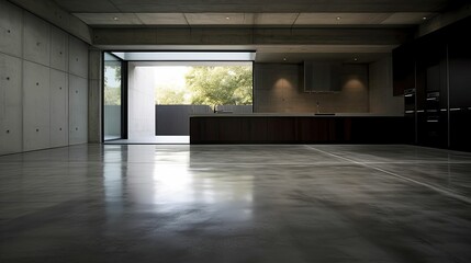 Canvas Print - texture concrete floor dark