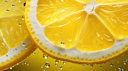 Poster - juice ingredient lemon yellow