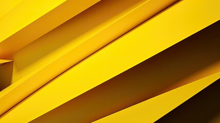 Poster - intense yellow background abstract