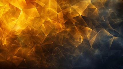 Wall Mural - Abstract geometric pattern in gold and black tones creating a modern and vibrant visual effect