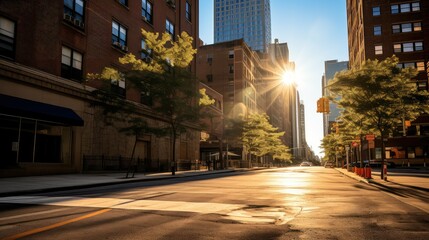 Canvas Print - low golden hour background