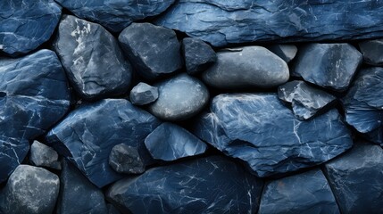 Canvas Print - mesmerizing blue stone texture