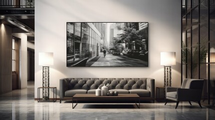 Wall Mural - hotel blurred interior wall art