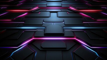 Aufkleber - neon gray technology background