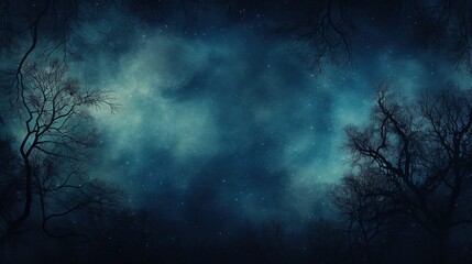 Wall Mural - Blue black gradient background grainy noise texture backdrop abstract poster banner header design