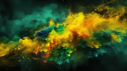 Wall Mural - Abstract Brazilian colors background