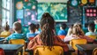 © LittleDreamStocks - K-12 education with remote learning tools, interactive lessons, digital textbooks, and multimedia content