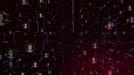 social network connection technology backgrounds