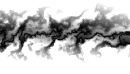 Aufkleber - Black smoke steam isolated transparent background. Fog and mist effect for text or space. Overlay with transparent background