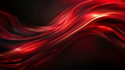 A red wave with a black background or wallpaper