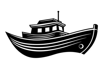 Wall Mural - boat silhouette vector illustration