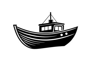 Wall Mural - boat silhouette vector illustration