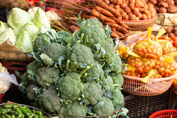 Wall Mural - fresh vegetables on market