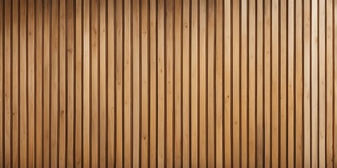 Vertical slats on wooden wall  natural wood paneling texture for interior design