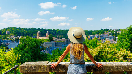 Wall Mural - brittany, france. fougeres castle in the medieval town of fougeres