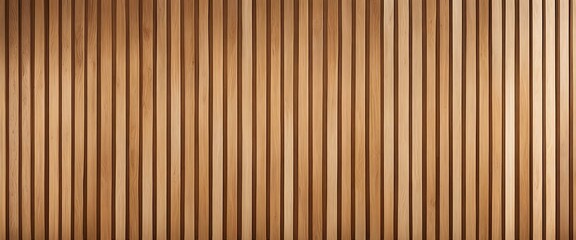 Vertical slats on wooden wall  natural wood paneling texture for interior design