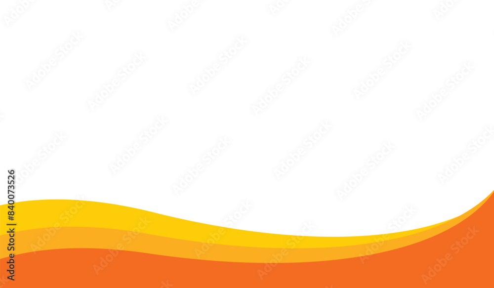 abstract orange wave background design template for banner poster Stock ...