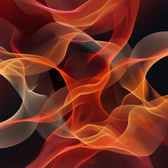 Poster - Dynamic abstract artwork with flowing lines and vibrant colors. Energy and movement concept for modern designs and backgrounds