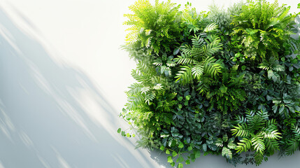 Wall Mural - Green Shrubbery Wall with Bright Foliage