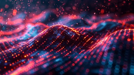 Poster - Business and technology background, stock market reports, economic growth graphs, and generative artificial intelligence