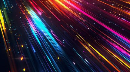 Wall Mural - abstract background of colorful rainbow lights