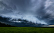 © Mantas Žiličius - Storm clouds, shelf cloud over field, extreme weather, dangerous storm