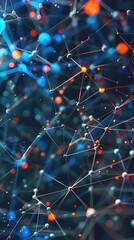  - vibrant digital interconnected web of 3d rendered abstract data visualization a complex futuristic p