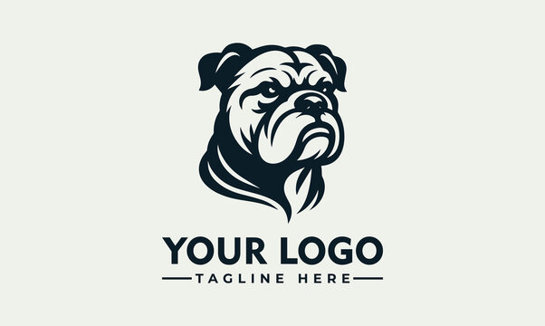 Bulldog Logo Vector: Unleash the Power and Loyalty of the Canine Symbolize Protection and Determination: Majestic Bulldog Logo Vector